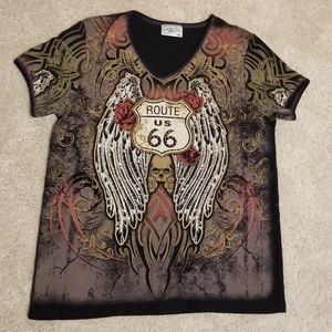 Route 66 Tee by Cactus Bay Apparel  Made in USA